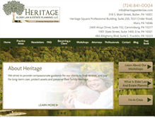 Tablet Screenshot of heritageelderlaw.com